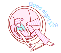 Fashionista Lady-60S style sticker #12630081