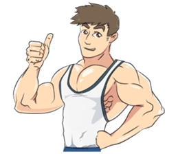Muscle obsession sticker #12630166