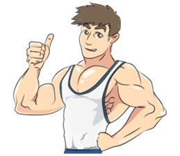 Muscle obsession sticker #12630166