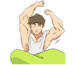 Muscle obsession sticker #12630169