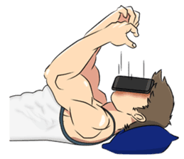 Muscle obsession sticker #12630173