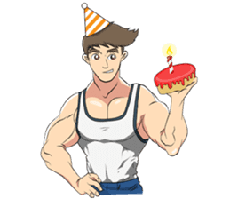 Muscle obsession sticker #12630174