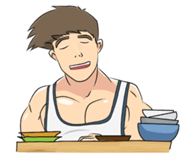Muscle obsession sticker #12630178