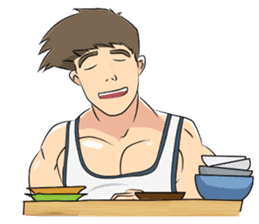 Muscle obsession sticker #12630178