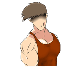 Muscle obsession sticker #12630182