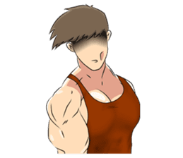 Muscle obsession sticker #12630182