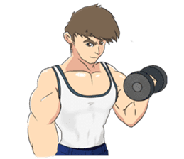 Muscle obsession sticker #12630184