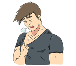 Muscle obsession sticker #12630185