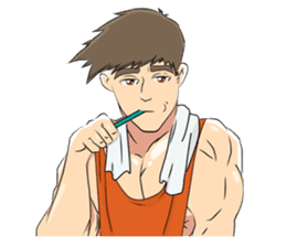 Muscle obsession sticker #12630188