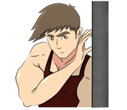 Muscle obsession sticker #12630189