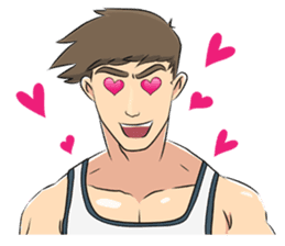 Muscle obsession sticker #12630190