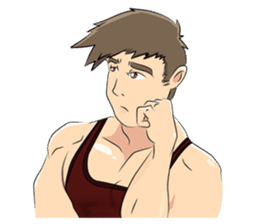 Muscle obsession sticker #12630194