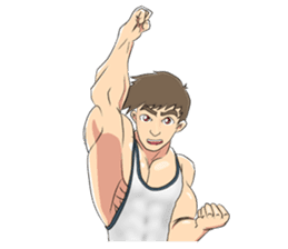 Muscle obsession sticker #12630198