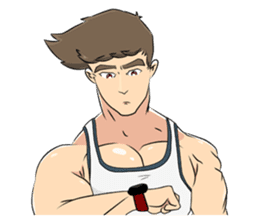 Muscle obsession sticker #12630200