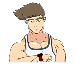 Muscle obsession sticker #12630200