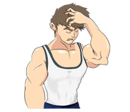 Muscle obsession sticker #12630202