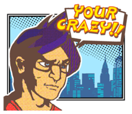 negative boy 3 sticker #12630337