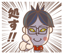 negative boy 3 sticker #12630348