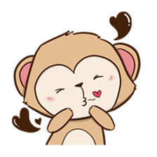 Spike the cheeky monkey sticker #12631585