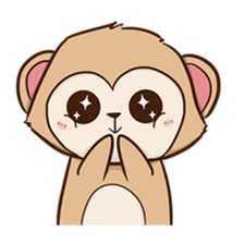 Spike the cheeky monkey sticker #12631586