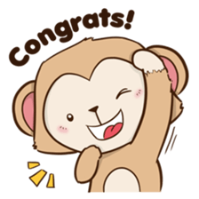 Spike the cheeky monkey sticker #12631587