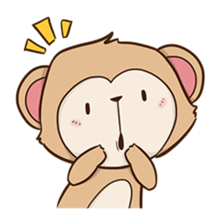 Spike the cheeky monkey sticker #12631590