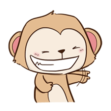 Spike the cheeky monkey sticker #12631591