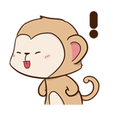 Spike the cheeky monkey sticker #12631592