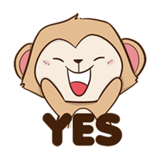 Spike the cheeky monkey sticker #12631594