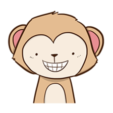 Spike the cheeky monkey sticker #12631596