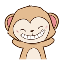 Spike the cheeky monkey sticker #12631597