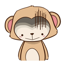 Spike the cheeky monkey sticker #12631600