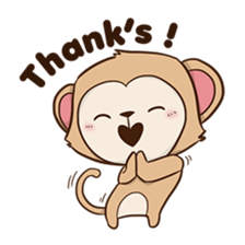 Spike the cheeky monkey sticker #12631605