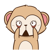 Spike the cheeky monkey sticker #12631606