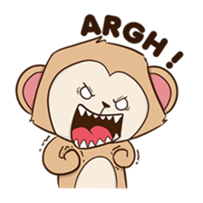 Spike the cheeky monkey sticker #12631611