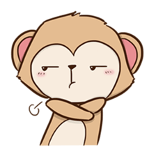 Spike the cheeky monkey sticker #12631612