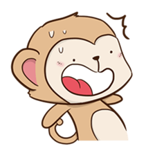 Spike the cheeky monkey sticker #12631615