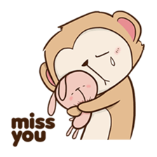 Spike the cheeky monkey sticker #12631617