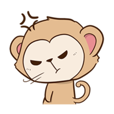 Spike the cheeky monkey sticker #12631620