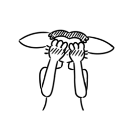 True parrots and rabbit cute sticker(rev sticker #12631888