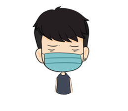 smart young man + sticker #12631944