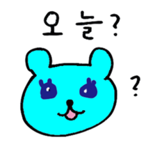 Hangul Bear sticker #12632017