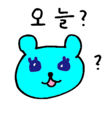 Hangul Bear sticker #12632017