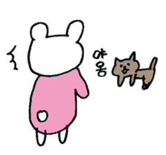 Hangul Bear sticker #12632019