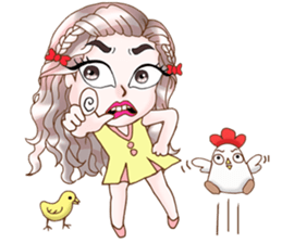 Girl talk (eng) sticker #12632393