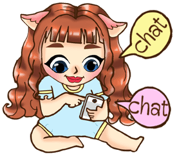 Girl talk (eng) sticker #12632399