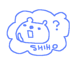 Shiho cute bear stickers! sticker #12633084