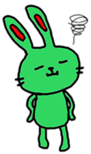 Colorful cute rabbit (Korean) sticker #12633515