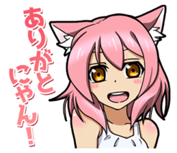 MOE-CAT-GIRL Stickers 2 sticker #12633598