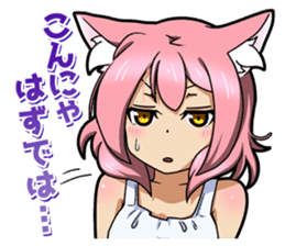 MOE-CAT-GIRL Stickers 2 sticker #12633604